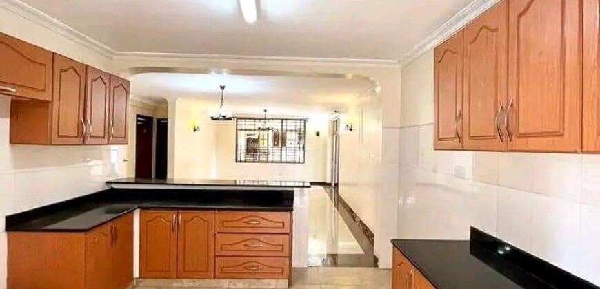 three bedroom apartment for rent at lavington hatheru rd 100k pm