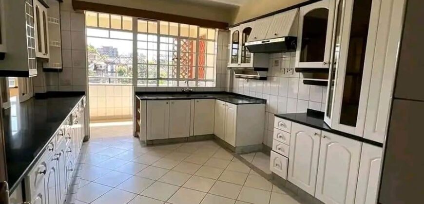 THREE BEDROOM APARTMENT FOR RENT AT KILELESHWA 85K PER MONTH